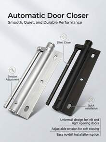 Lightweight And Easy-To-Use Screw-In Door Stopper, Automatic Closing Device For Home, Door Stopper, Door Lock, Door Hinge, Door Handle, Door Magnet, Magnetic Door Stopper, Door Magnet, Cupboard Handle, Magnet, Door Screen Door Closer, Door Stop, School Locker Accessories, Hotel Room Buffer Automatic Closing Device - Suitable For Residential/Commercial Doors - Door Closer - View 2