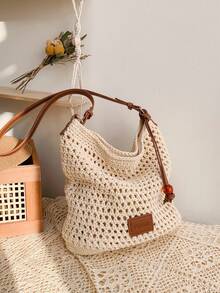 New Back To School Casual Woven Minimalist Style Backpack Sweet Shoulder Bag - Multicolor - View 8