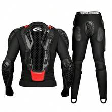 1 bộ giáp bảo hộ mô tô màu đen cho nam, giáp toàn thân bảo vệ ngực và lưng, giáp chống ngã cho đua xe motocross enduro, thiết bị bảo hộ lái xe mô tô, quà tặng cho người lái xe, size M-3XL - A - View 12