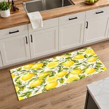 1 buah Keset Penyerap Tanah Diatom Bermotif Lemon Biru dan Putih, Alas Pengering Penyerap Air untuk Meja Dapur, Alas Mesin Kopi, Alas Teko Kopi Tuang, Alas Pengering Piring dan Cangkir, Keset Dapur Tahan Panas dengan Alas Anti Selip, Alas Meja Makan, Alas Sarapan, Alas Mesin Cuci, Keset Dekorasi Rumah, Dapur, Meja Makan, Kedai Kopi, Bar, Hadiah Pesta Liburan dan Pindah Rumah - MultiWarna - View 11