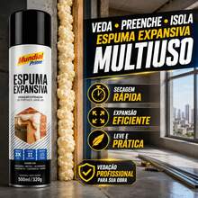 Espuma Expansiva de Polivretano MP90 Spray 500ml  Prime - Branco - Visão 8