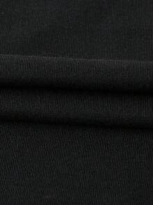 [Custom Product] Custom GBT Text T-Shirt, GBTQ Customization With Your Own Rainbow Text, Personalized Gay T-Shirt, Gay Pride Clothing, Spanish Wedding T-Shirt, Spanish Gift, GBTQ Birthday, Matching Gay T-Shirt, Elegant Party Outfit/Elegant Ladies T-Shirt/Suitable Blouses For Curvy Women/Prom Skirts/Casual Wear - 黑色 - 查看 5