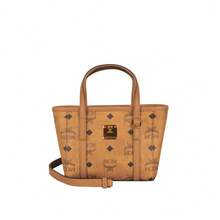 Mcm Toni Visetos Logo Embroidered Women's Shoulder Strap Crossbody Bag MWPFSMT03CO001 - 干邑色MWPFSMT03CO001 - 查看 12