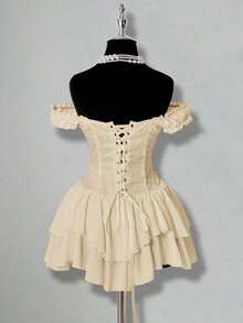 Women Midi Dresses - Beis - View 2