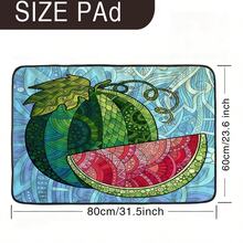 1件裝簡約西瓜圖案寵物墊 狗床墊 家用寵物墊 可機洗 全季節適用 易清潔 - 彩色 - 查看 7