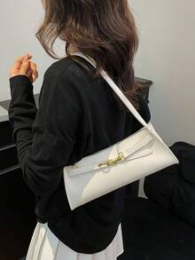 Dedoo 26-jährige neue hochwertige Textur Tasche Damen Mode Pendler Unterarmtasche Herbst populärer Retro Schultertasche, geeignet für Einkaufen, Dates. - Beige - Übersicht 5