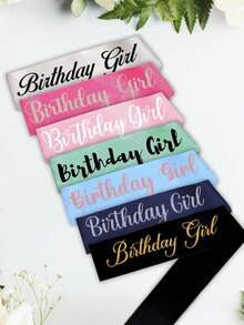 1pc Customizable Text Satin Ribbon, Suitable For Graduation Sash, DIY Bachelorette Party Sash And Wedding Ceremony Sash - Solid Color Satin Ribbon, Customizable Text, Name, Blessing - Let You Define Your Own Content And Create Your Unique Style - Multicolor - View 2