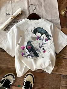 Women's T-Shirt For Spring And Summer - White - View 1