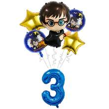 Warner Bros Harry Potter Themed Wizard Birthday Balloon Set, 1-9 Number Balloons Suitable For Magic Party Supplies - Cartoon Balloons - View 4
