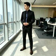 Men's Suits Are Suitable For Occasions Such As Job Interviews, Graduation Ceremonies, And Business Events. - Black - View 5