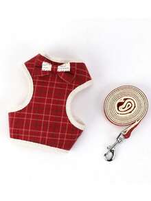 1 pieza Ropa ajustable para patitos con correa, accesorio esencial para mascotas al aire libre para patitos machos y hembras, cuerda decorativa linda - Una pieza - Ver 11