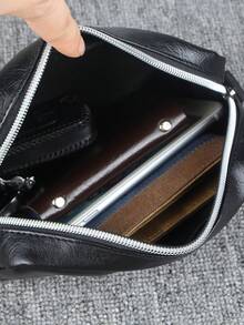 Men Briefcase - Black - View 4