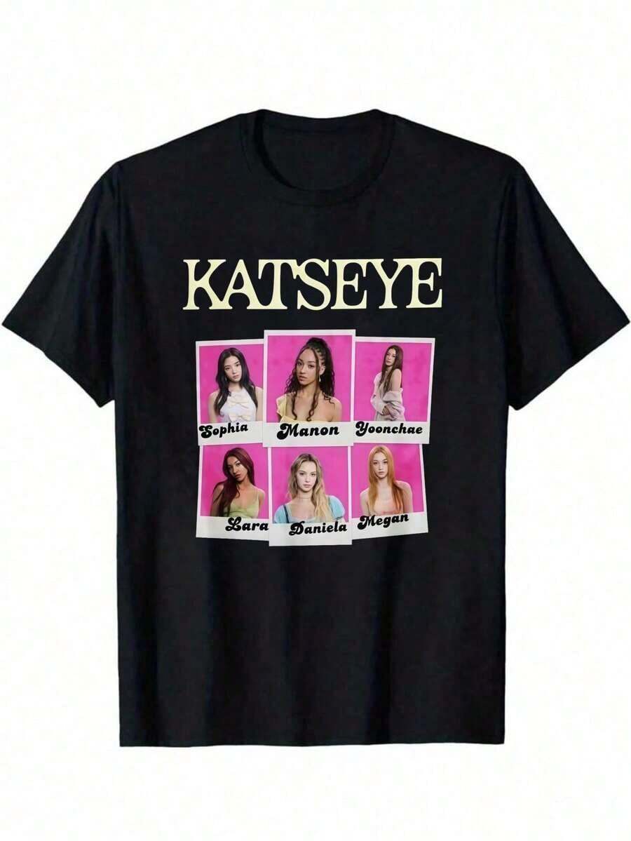 Sudadera Katseye All Member, Camiseta Katseye Beautiful Chaos World Tour, Camiseta Katseye Gnarly Chibi, Camiseta Gabriela, Katseye Soft Is Strong, Conjuntos de primavera, verano, Conjuntos de primavera, Top negro, Tops negros, Conjuntos de vacaciones para mujer, Tops para mujer - Negro 5 - Ver 1