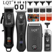 LQT（4件套/3件套/1件套）小型家用男士理容工具套装 - 可充电理发器、胡须修剪器、耳鼻毛修剪器和电动剃须刀，无线多功能理容套装，USB充电，小巧便携，是居家理发、修剪胡须和个人护理的理想之选。男士完美礼物，父亲节佳品。 - 查看 11