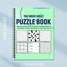 1pc Adult Puzzle Game Compilation Book, Exercises Brain Power, Enhances Memory, Includes Various Puzzle Games Like Sudoku, Word Puzzles, Mazes, Spiral Bound, Detachable Pages, Suitable As Gift (Pen Not Included) - Sudoku 7 - View 13