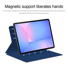 磁吸保護殼 適用於 Galaxy Tab S10 Lite/S10FE/S9/S8/S7 11吋 Tab S10+/S9FE+/S9+/S8+/S7FE 12.4吋 Tab S10/S9/S8 Ultra 附筆槽保護套 - 寶藍色 - 查看 4