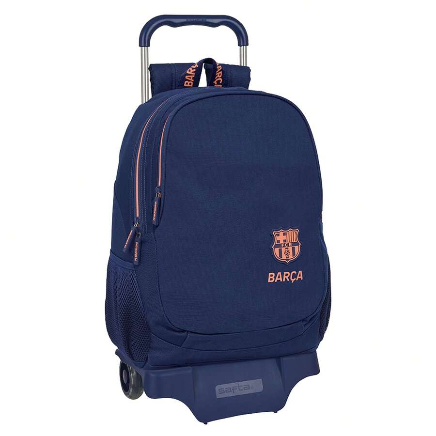 | Large Wheeled Backpack FC Barcelona 2nd Kit Compact Evolution Removable, Removable And Adaptable, Ergonomic Padded Shoulder Straps, Reinforced Back, Bottle Holder Pockets - Option 2 - View 1