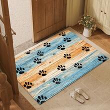 2D Paw Print Cat Pattern, Bedroom Door Mat, Daily Decorative Floor Mat Home Porch Decor, Suitable For Entrance, Porch, Indoor - Soft, Durable, Machine Washable Floor Covering, Suitable For Living Room, Bathroom, Bedroom, Game Room, Laundry Room, Dorm Decor - Multicolor - View 8