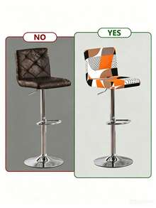 1pc/2pcs/4pcs Capas para Banco de Bar em Seda de Leite de Cor Sólida, Removíveis & Laváveis, Capas Modernas de Poliéster Elásticas à Prova de Pó & Resistentes a Manchas para Uso em Casa, Bar, Hotel, Clube, Servem para Bancos de Bar Giratórios sem Encosto - Multicolorido - Ver 5