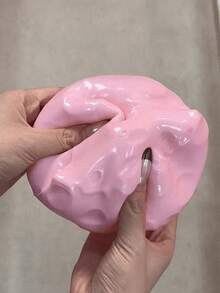 1pc 7cm Jumbo Cube Stress Ball Big Cheese Shapeable SqueezeBall Non-Bounce Fidget Toy ASMR Sensory Anti-Stress Gift,Soft And Realistic Stress Relief Ball, Creative Stress Relief Gadget, Suitable For Holiday, Birthday - Multicolor - View 3
