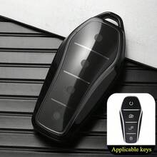 1 Vỏ bảo vệ chìa khóa điều khiển từ xa bằng TPU có 4 nút, phù hợp với các dòng xe BYD Song/Plus, ATTO 3, Dolphin, Tang, Dmi, EV, Qin Yuan, Pro, E9. - A - Xem 10