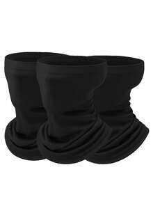 1pc/2pcs Unisex Solid Color Balaclava Mask, Suitable For Men And Women, Lightweight And Convenient, Sun Protection, Suitable For Skiing, Football Sports, Cycling - Multicolor - View 5