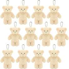 12 Pack Brown Mini Teddy Bears 4.7 inch Tiny Soft Stuffed Teddy Bear Small Plush Bears Bulk for Birthday Party Decor Favors Bag Keychain - como en la imagen - Ver 9