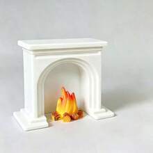 2件套娃娃屋装饰品（1:12迷你壁炉+3D打印迷你壁炉），易于组装的桌面摆件，适合微缩模型、角色扮演、收藏家和爱好者。 - 均碼 - 查看 8