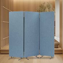 SENDERPICK Divider Screen 183*168cm Anti-Peeping Privacy Screen Blue Office Partition Room Divider - Blue - View 2