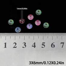 50pcs 3*6mm Multi-Color Shiny Lock Beads, Glass Seed Beads For DIY Jewelry Making, Handmade Beading Craft Supplies - DIY Fine Glitter  Buckle Beads - View 5