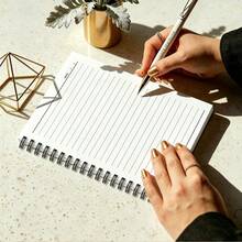 1pc A5 Notebook, Cartoon Colorful Flower & Smiling Face Inspirational Slogan Cover, Spiral Bound Journal, Suitable For Back To School, Daily Note-Taking, Dream Planning - A5 - View 5
