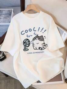 Camiseta de mujer para primavera y verano - Blanco - Ver 1