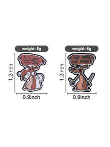 Cartoon Animal Enamel Pin PUES AGARRA LOS HUEVOS! Metal Brooch Fashion Lapel Pin Backpack Clothing Jewelry Friend Gift - Multicolor - View 8