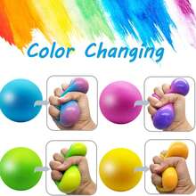 1/4PCS Random Color & Style Squishy Stress Relief Toys Set, Soft Slow Rising Stretchy Fidget Sensory Toy Bundle For Kids & Adults, Cute Desk Toys Party Gift - 彩色 - 查看 7