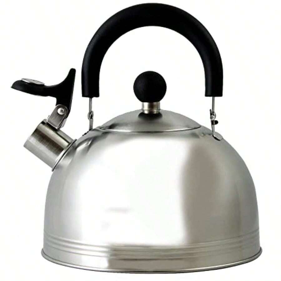 Mr. Coffee 91407.02 Flintshire Tetera silbante de acero inoxidable, 1.65 L, Plateado, , 1 - Plateado - Ver 1