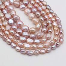 1 Strand 36cm Natural Freshwater Pearls Purple Nugget Pearl Beads For Jewelry Making DIY Women Men Necklace Bracelets Handicrafts Accessories - Nugget Pearl - View 10