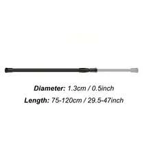 Adjustable Telescopic Curtain Rod/Shower Curtain Rod - Heavy Duty Extendable Rod, No Drilling Installation, Suitable For Shower, Wardrobe, Window, Towel Rack - Steel & Plastic Home Accessory - White - View 27
