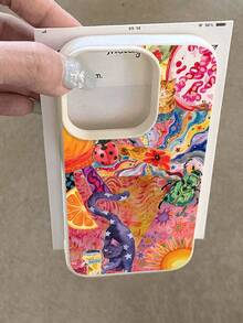 Funda para móvil con estampado de gatos e insectos, compatible con Samsung, Apple, VIVO, OPPO, , Transsion, ,  y Honor. Fabricada en TPU, ofrece protección contra golpes y caídas. Un regalo ideal para amigos y familiares. - Blanco - Ver 4