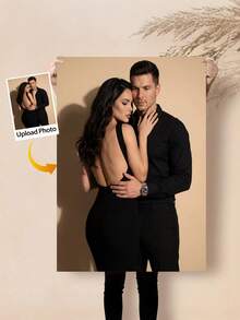 Custom Photo Canvas Poster - Personalized Framed Or Unframed Wall Art, Using Your Own Photos, Modern Minimalist Home Decor, Indoor/Outdoor Use, Pine Wood Frame - Multicolor - View 4