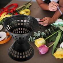 5pcs Plastic Bouquet Fixing Tools Packaging Material Flower Bag Material Floral Supplies Black Lining Packaging Equipment Plastic Fixer - View 5