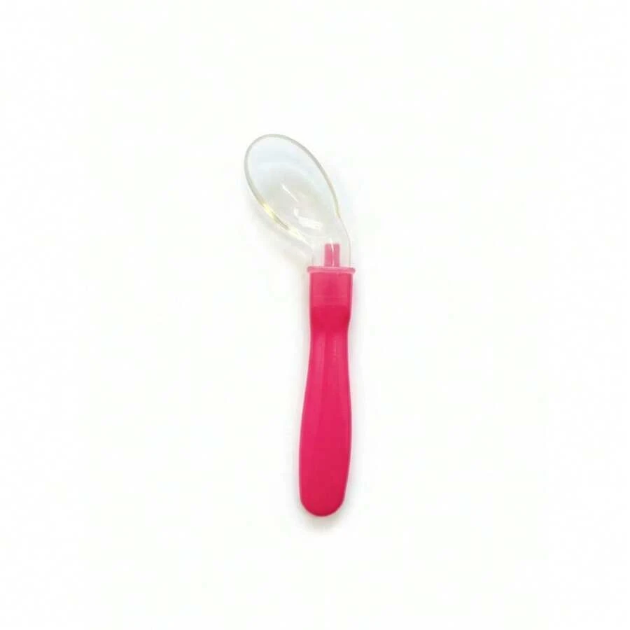 Colher De Silicone Para Bebê Menino/Menina - COLHER SILICONE ROSA - Visão 1