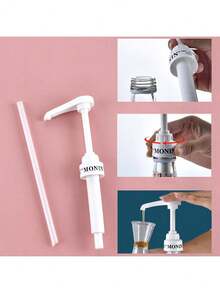 1pc 1L Coffee Syrup Dispensing Pump 10ml Liquid Dispensing Pump For Juice Bottles - Multicolor - View 10