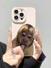 Funny And Ugly Monkey-Painted Phone Case, Shockproof And Transparent, Compatible With IPhone 16/11/16pro/16plus/16promax/16e/15Promax/13/14/12/XS/XR/7G/8P, Compatible With Samsung Galaxy 11/12Pro/12/12X/13Pro/14Pro/15Pro, Compatible With Redmi 10/9/Note9/12c/Note11pro/Note8Pro, Waterproof, Shockproof And Scratch-Resistant, International Version, Spring Birthday Gift - 款式 8(1 件) - 查看 2