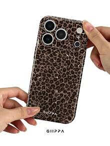 GIIPPA 1 Peça Capa de Celular 17 Pro Max com Design de Estampa de Leopardo Brilhante, Compatível com Celular 16 Pro Max, 15 Pro Max, 14 Pro Max, Capa de Celular Estilosa e Interessante Coreana, Serve para 11/12/13/14/15/14 Pro Max Plus, Design Elegante Adequado para Homens e Mulheres, Presente Ideal para Namorada no Natal, Dia dos Namorados, Páscoa, Temporada de Casamento e Aniversário - Multicolorido - Visão 4