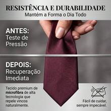 Men's Tie In A Solid Color, Matte Finish, Fine Texture, Ideal For Formal Suits, Weddings, Grooms, A Professional And Sophisticated Look. - Redwood - View 3