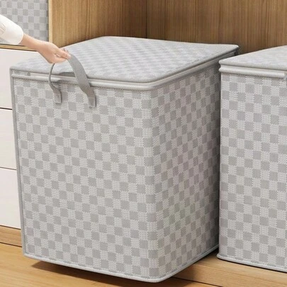 1 túi vải đựng đồ cỡ lớn, túi đa năng đựng quần áo và chăn ga, túi gấp gọn di động, túi có khóa kéo, thích hợp cho việc chuyển nhà, du lịch, ký túc xá, trang trí nhà cửa, trang trí phòng, lưu trữ đồ dùng gia đình.