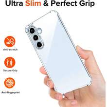 Ốp lưng điện thoại trong suốt chống rơi, không ố vàng, phù hợp với Galaxy S26 Ultra, A17, A37, A56, A57, S25 FE - Trong sáng - Xem 6