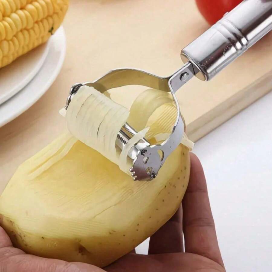 3件/2件 不鏽鋼水果削皮器、切片器、刨絲器 廚房配件烹飪工具