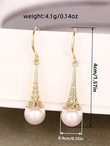 1 Pair Elegant Earrings Suitable For Teenagers, Suitable For Daily Decoration, Party Jewelry Or Birthday Gift - 1# - View 5