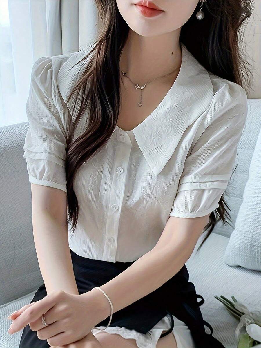 Women Blouses & Shirts - White - View 1